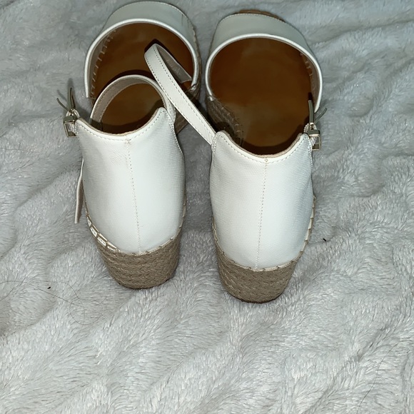 White Leather Espadrilles - Picture 2 of 4